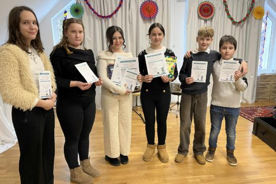 A magyar kult�ra napj�n a K�lcsey gimn�ziumban